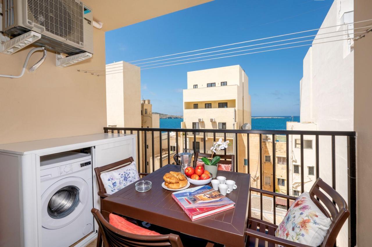 Sea Bliss Apartments With Terrace Just Off Seafront In St Paul'S Bay - By Getawaysmalta San Pawl il-Baħar Zewnętrze zdjęcie